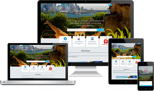Attractions Las Vegas displayed beautifully on multiple devices